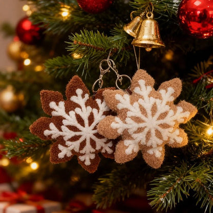 WINTERFLAKE – Weiches Schneeflocken-Plüschkissen für warme, saisonale Dekoration 6