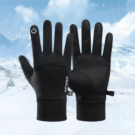WINTERTACT – Wasserdichte Fleecehandschuhe mit Touchscreen für Wintersportarten 0