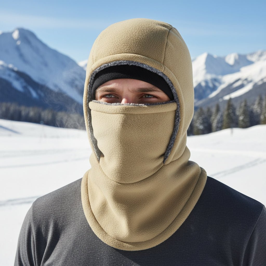 WINTERWRAP – Thermofleece-Sturmhaube für Radfahren und Outdoor-Sportarten bei kaltem Wetter 0