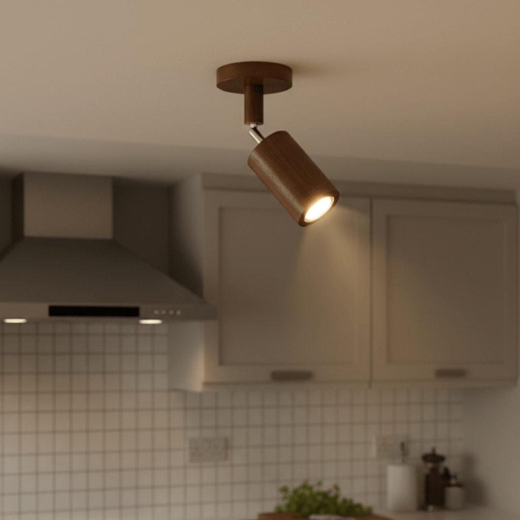 WOODARC – Elegante, verstellbare LED-Deckenleuchte aus Massivholz für moderne, minimalistische Räume 0