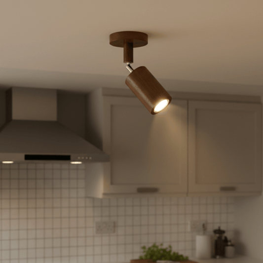 WOODARC – Elegante, verstellbare LED-Deckenleuchte aus Massivholz für moderne, minimalistische Räume 0