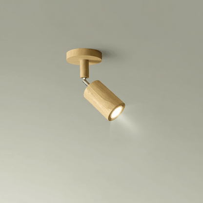 WOODARC – Elegante, verstellbare LED-Deckenleuchte aus Massivholz für moderne, minimalistische Räume 1