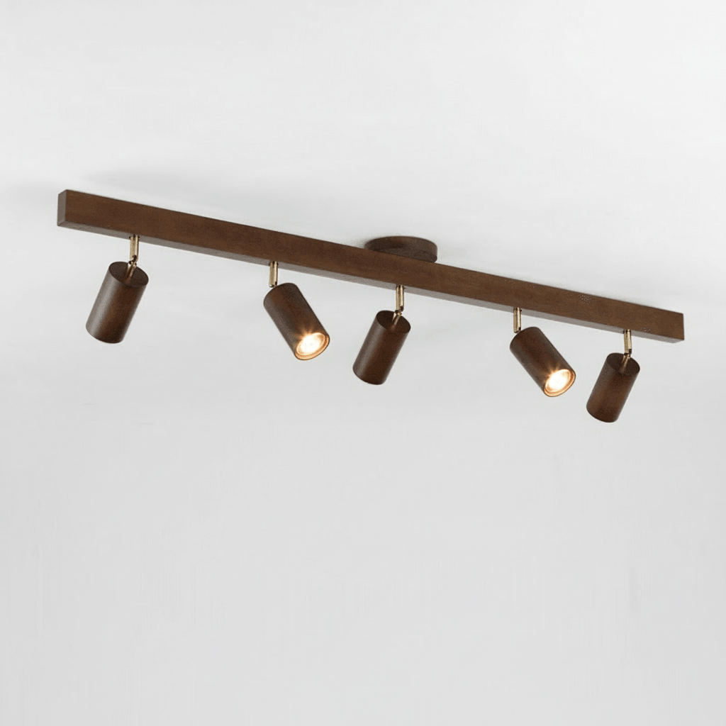 WOODARC – Elegante, verstellbare LED-Deckenleuchte aus Massivholz für moderne, minimalistische Räume 13