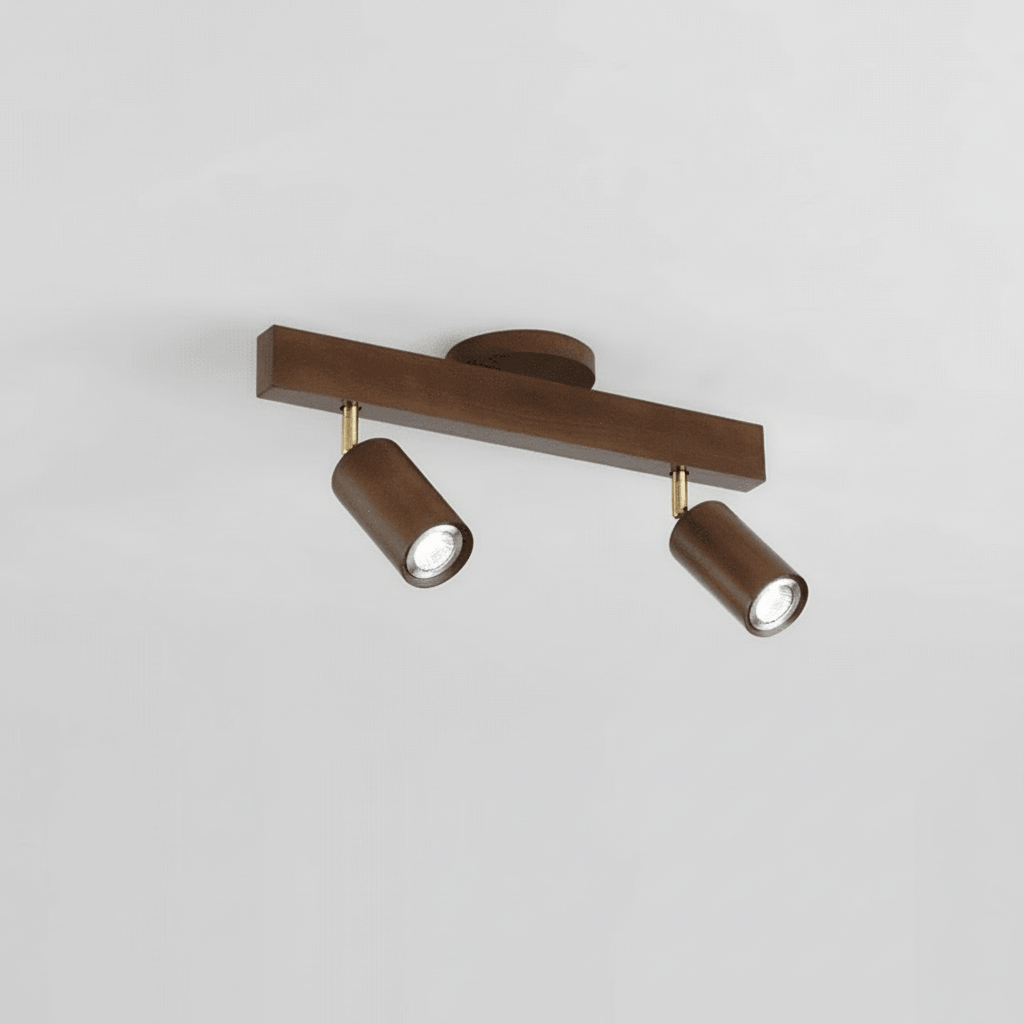 WOODARC – Elegante, verstellbare LED-Deckenleuchte aus Massivholz für moderne, minimalistische Räume 14