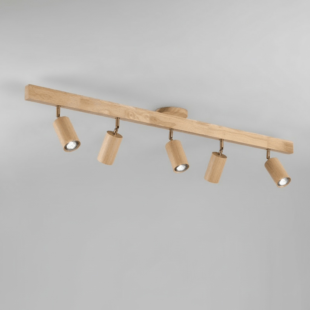 WOODARC – Elegante, verstellbare LED-Deckenleuchte aus Massivholz für moderne, minimalistische Räume 15