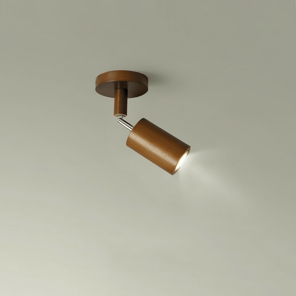 WOODARC – Elegante, verstellbare LED-Deckenleuchte aus Massivholz für moderne, minimalistische Räume 19