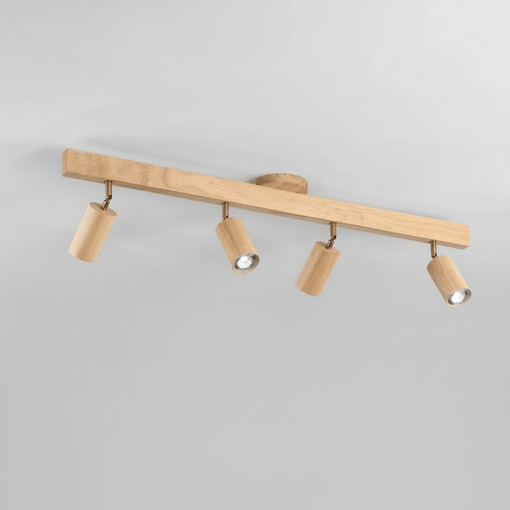 WOODARC – Elegante, verstellbare LED-Deckenleuchte aus Massivholz für moderne, minimalistische Räume 20