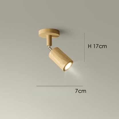 WOODARC – Elegante, verstellbare LED-Deckenleuchte aus Massivholz für moderne, minimalistische Räume 4