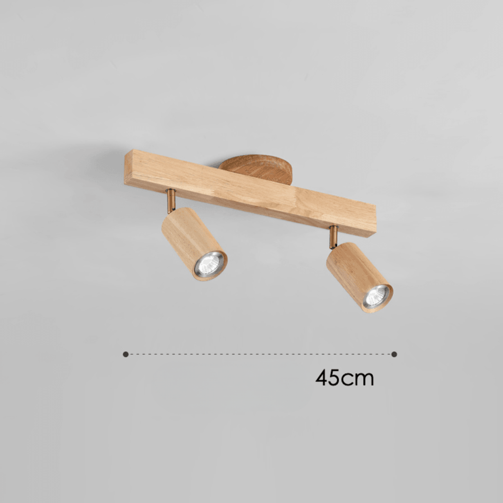 WOODARC – Elegante, verstellbare LED-Deckenleuchte aus Massivholz für moderne, minimalistische Räume 5