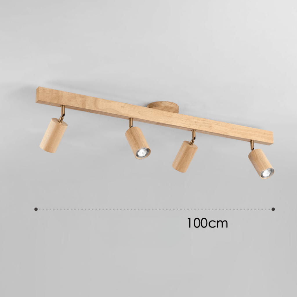 WOODARC – Elegante, verstellbare LED-Deckenleuchte aus Massivholz für moderne, minimalistische Räume 7