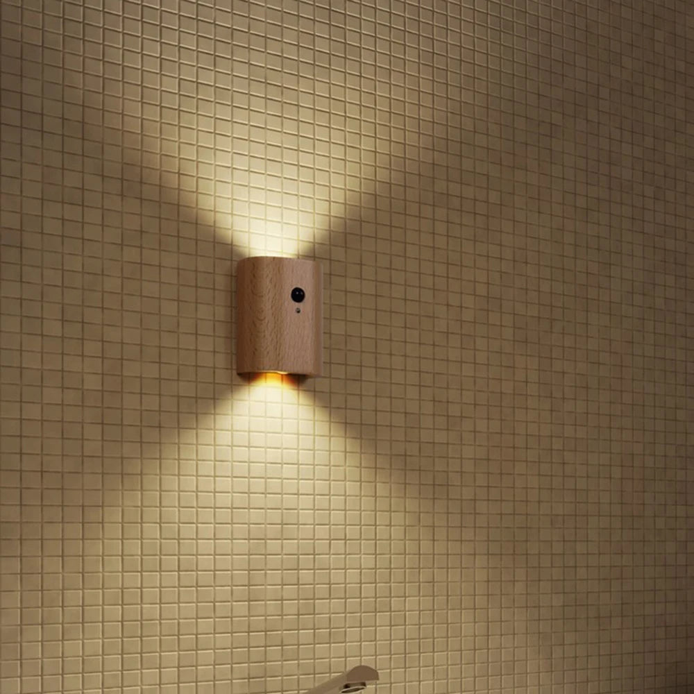 WOODGLOW – Nachtlicht aus Holz mit Bewegungsmelder und Akku 4