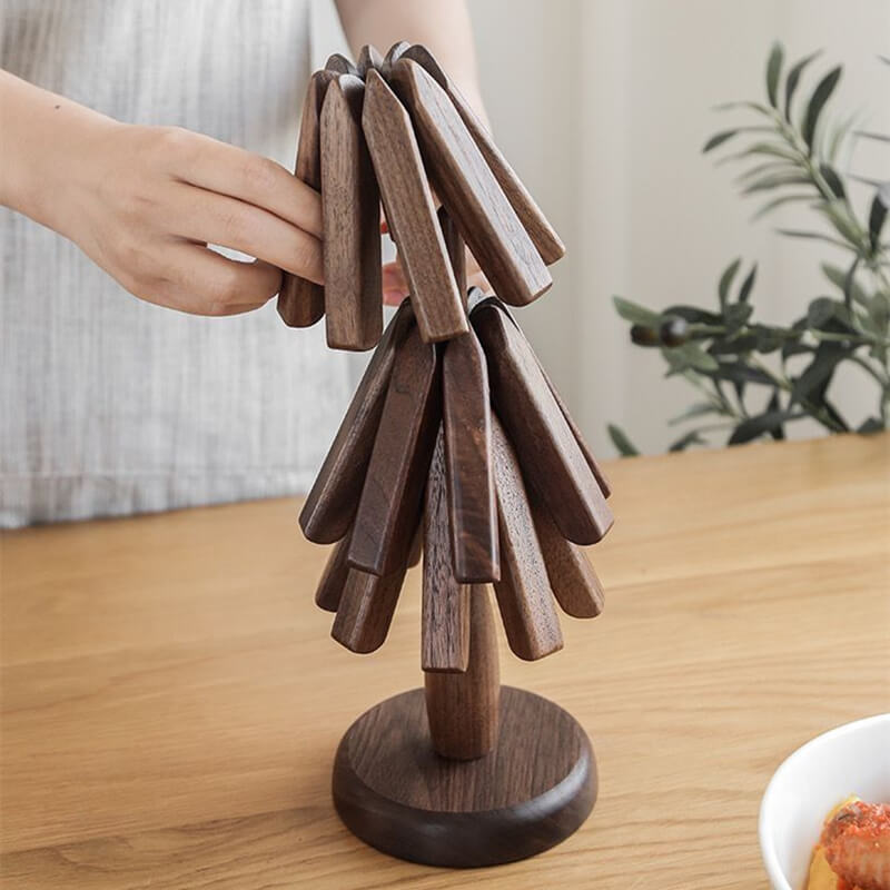 WOODLIA – Elegante Walnuss-Tischsets für modernes und stilvolles Essen 5