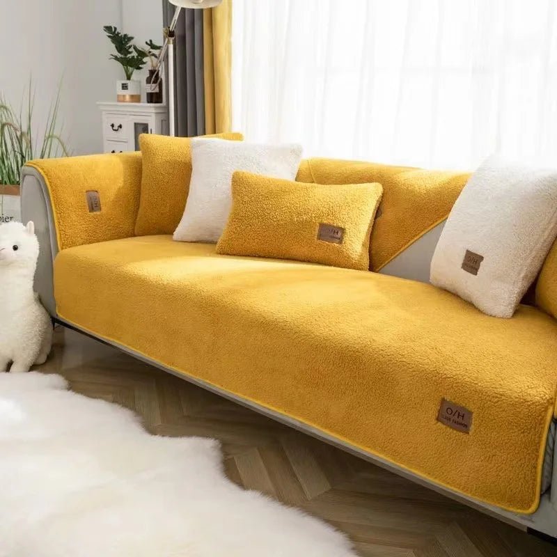 WOOLNEST – Plüsch-Sofabezug aus Lammwolle für Wärme und Schutz 12