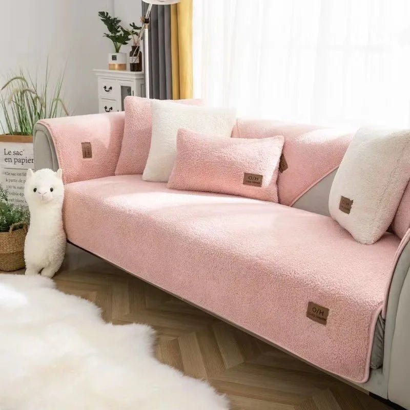 WOOLNEST – Plüsch-Sofabezug aus Lammwolle für Wärme und Schutz 7