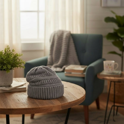 WOOLSLANT – Lässige Wintermütze aus gehäkelter Wolle für Damen, ideal für Outdoor-Aktivitäten 1