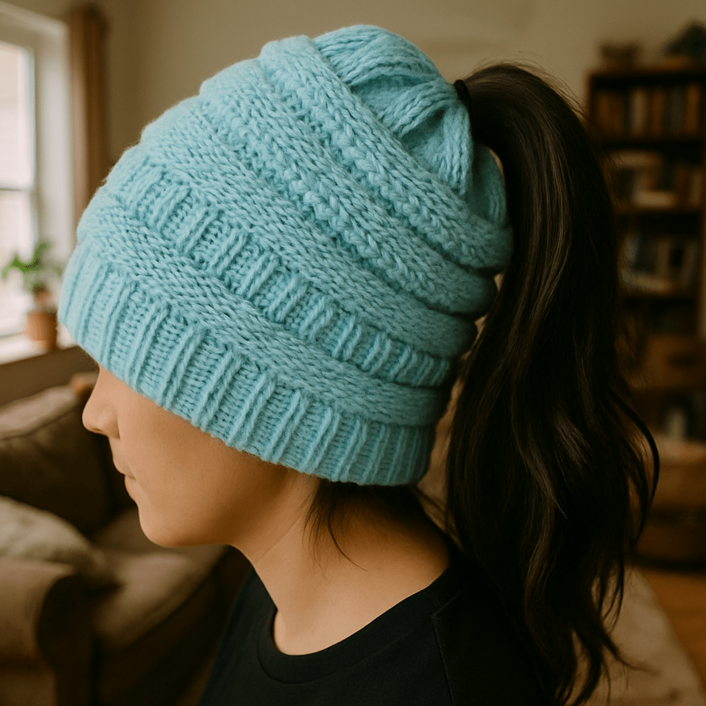 WOOLSLANT – Lässige Wintermütze aus gehäkelter Wolle für Damen, ideal für Outdoor-Aktivitäten 4