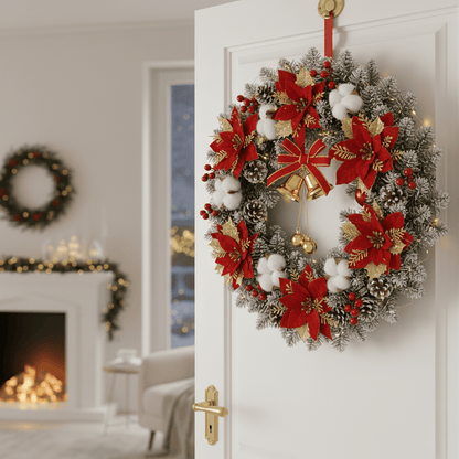 WREATHBELL – Weihnachts-LED-Kranz mit Glocken und Ornamenten für weihnachtliche Stimmung 0