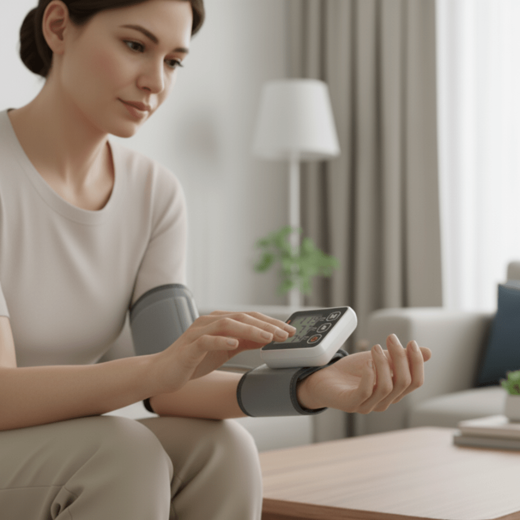 WRISTCHECK – Digitales Blutdruckmessgerät für das Handgelenk mit Ein-Knopf-Bedienung 1