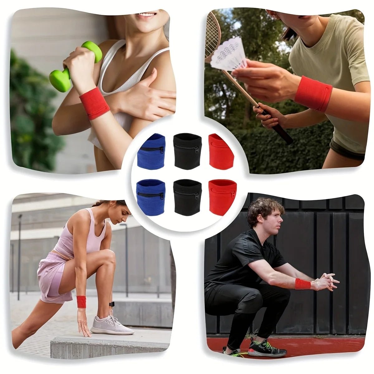 WRISTSAFE – Armbänder mit Reißverschluss und versteckter Tasche für aktive Workouts 2