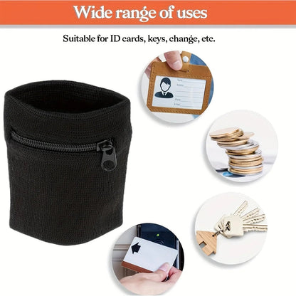WRISTSAFE – Armbänder mit Reißverschluss und versteckter Tasche für aktive Workouts 3