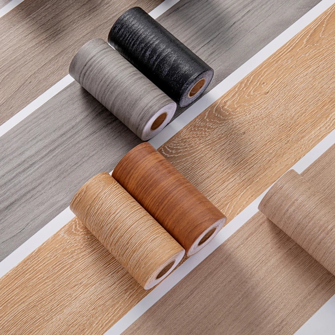 WOODSTRIPE – Verdickter PVC Wandaufkleber in Holzmaserung