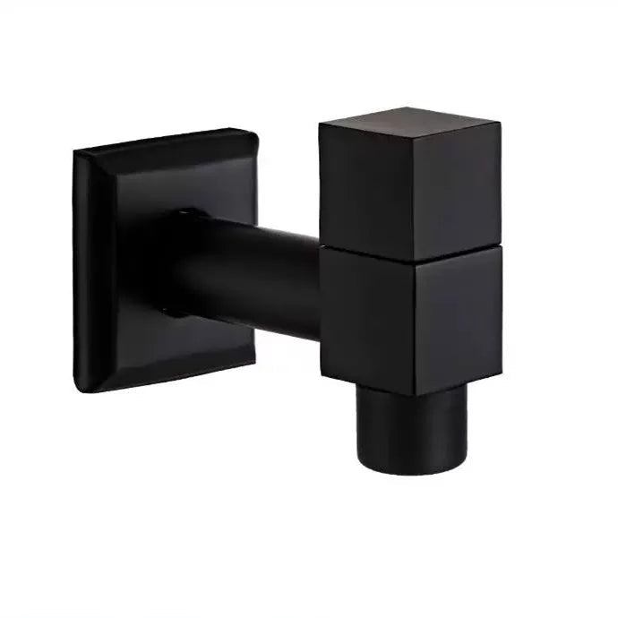 Wandmontierter Wasserhahn Schwarz aus Messing für Küche und Bad - Hochwertige Küchenarmatur 11