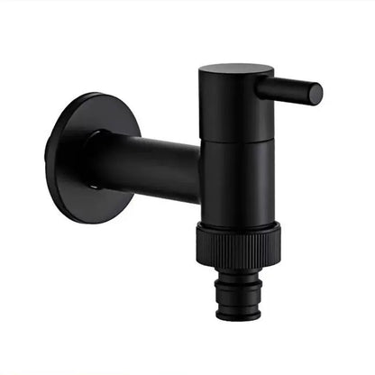 Wandmontierter Wasserhahn Schwarz aus Messing für Küche und Bad - Hochwertige Küchenarmatur 7