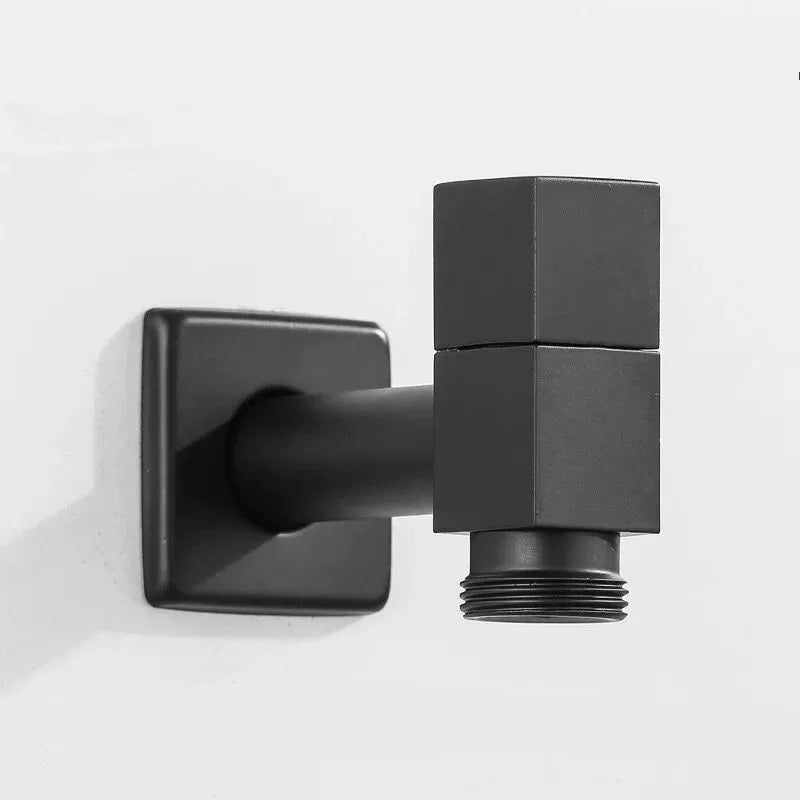 Wandmontierter Wasserhahn Schwarz aus Messing für Küche und Bad - Hochwertige Küchenarmatur 8