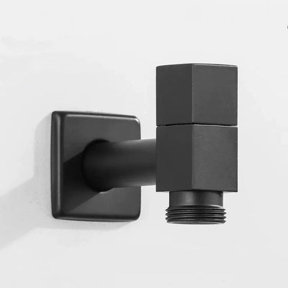 Wandmontierter Wasserhahn Schwarz aus Messing für Küche und Bad - Hochwertige Küchenarmatur 8
