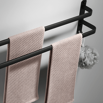 FlexRack – Mensola da bagno a parete in alluminio per asciugamani e accessori
