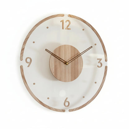 NORDIC CLOCK - Horloge murale silencieuse en bois au design minimaliste