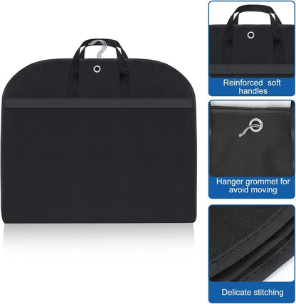 Wasserdichte Anzugtasche - 43 Zoll Kleidersack mit Seitentaschen und Falten 5