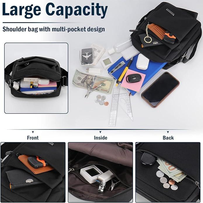 METROSAFE – Bolso de hombro impermeable para hombre con diseño antirrobo