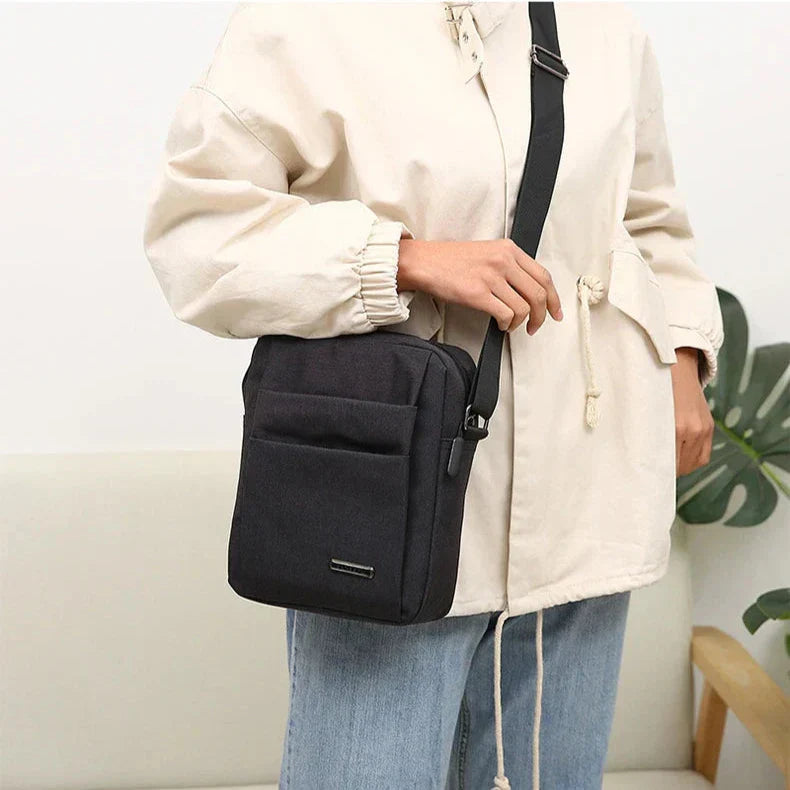 METROSAFE – Bolso de hombro impermeable para hombre con diseño antirrobo