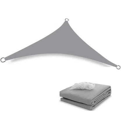 Wasserdichtes Dreieck-Sonnensegel 300D Polyester für Terrasse und Balkon - 98% UV-Schutz 7