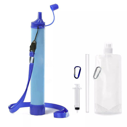 AQUAPREP Survival Filter - Portable water filter with 4-stage filtration for emergencies & outdoor adventures
