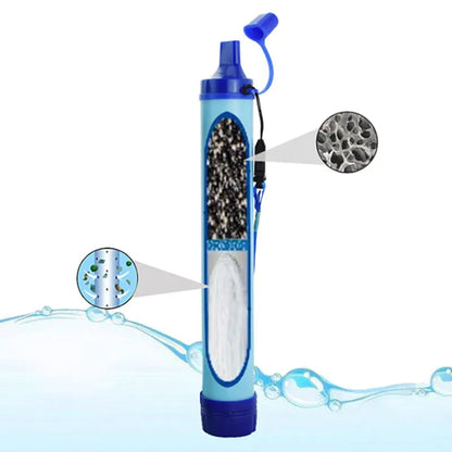 AQUAPREP Survival Filter - Portable water filter with 4-stage filtration for emergencies & outdoor adventures