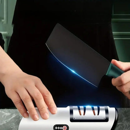 SharpEase Duo – Rechargeable 2-Stage Knife Sharpener for Ceramic & Steel Blades