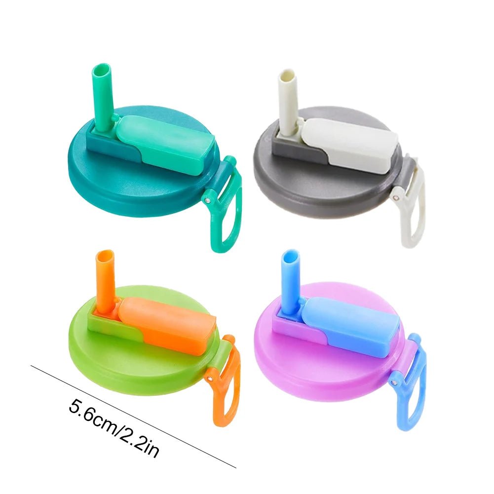Wiederverwendbare Getränkedosendeckel mit Strohhalm - 2/4er Set aus ABS für Frische und Schutz 5