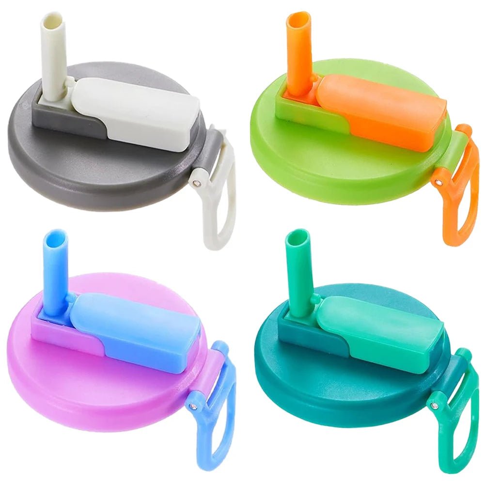 Wiederverwendbare Getränkedosendeckel mit Strohhalm - 2/4er Set aus ABS für Frische und Schutz 8