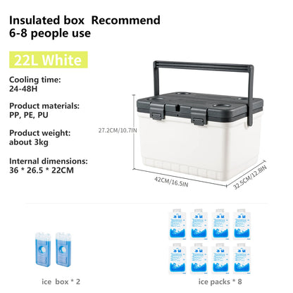 Wolfrun - Tragbare Isolierte Kühlbox für Camping, Wandern & Outdoor-Aktivitäten 6