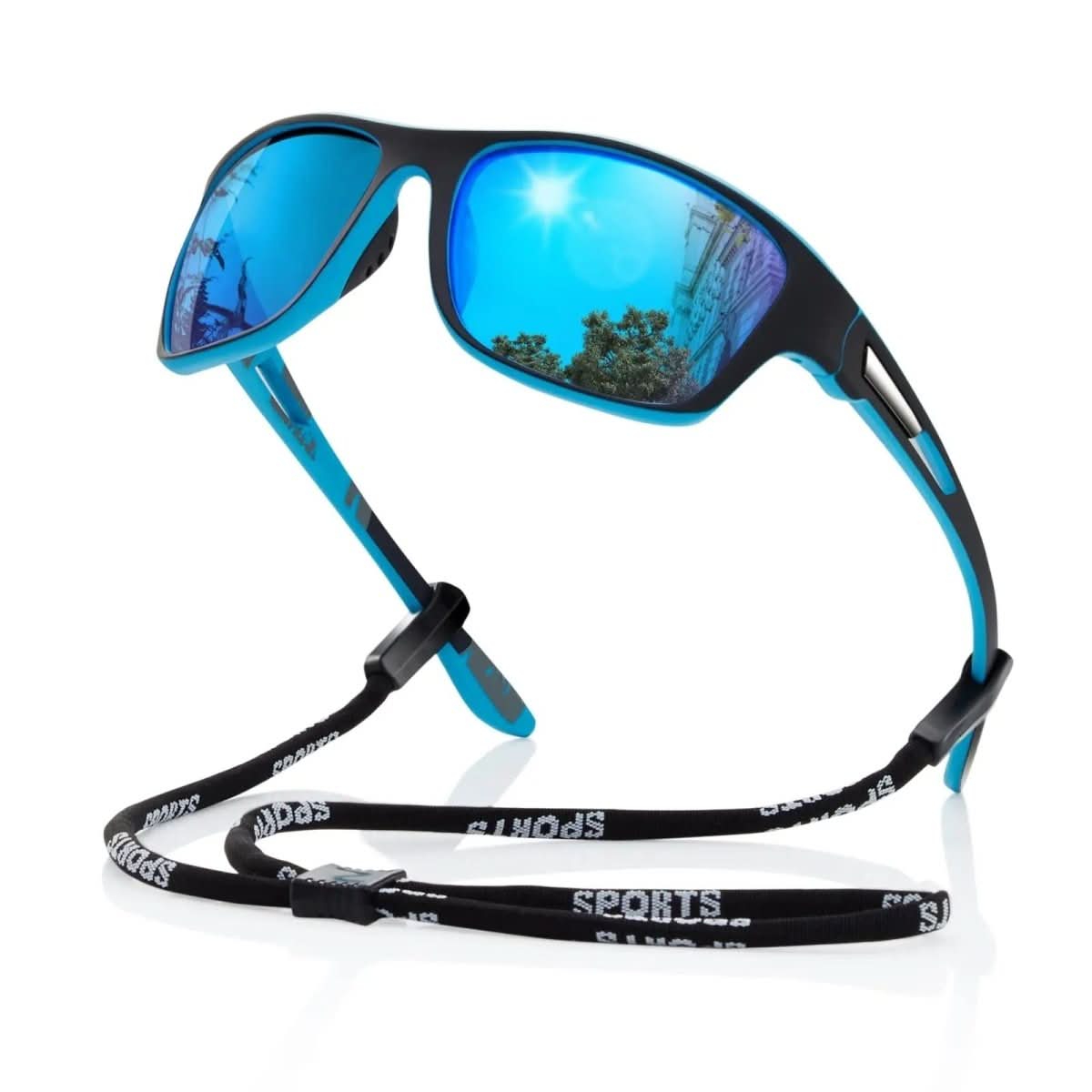 POLARSPORTX Pro - Lunettes de soleil polarisées de sport avec protection UV400 pour l'extérieur et le quotidien