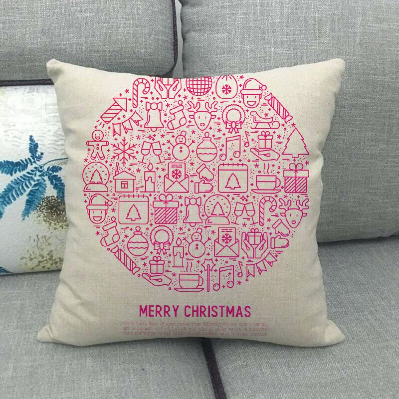 YULECUSH – Festlicher 18-Zoll-Kissenbezug mit verstecktem Reißverschluss für die Weihnachtsdekoration 41