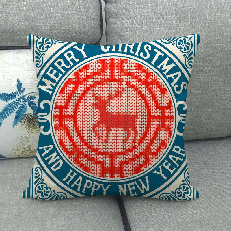 YULECUSH – Festlicher 18-Zoll-Kissenbezug mit verstecktem Reißverschluss für die Weihnachtsdekoration 50