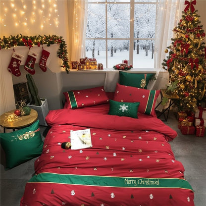 ARCTICTHREAD – Christmas bedding set made from 100% Egyptian cotton with cool percale weave