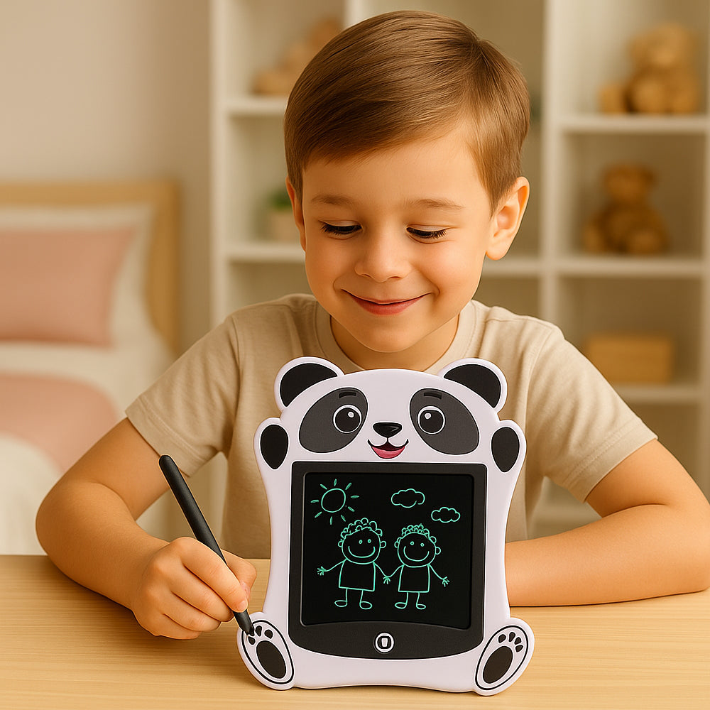 DRAWBUDDY 8.5" - LCD drawing board for children with animal motifs & stylus