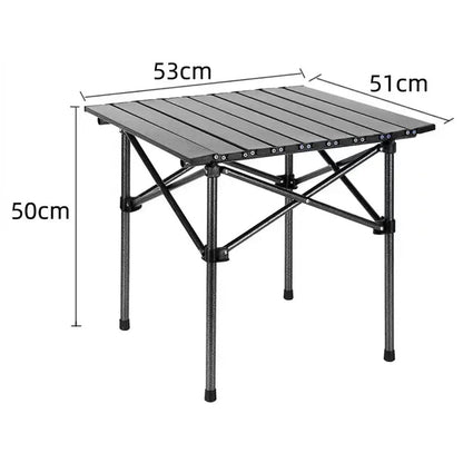 CAMPFLEX TABLE - Foldable camping table with X-frame & heat-resistant surface