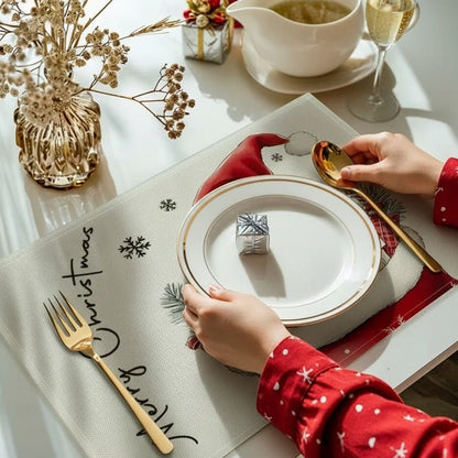 Zwergenmatte – Tischset mit Weihnachtswichtelmotiv für festliche Tischdekoration 4