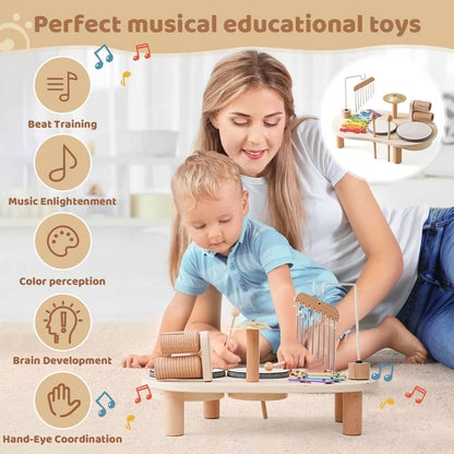 Melodiny Set - Musical wooden toy for creative babies aged 12 months and over