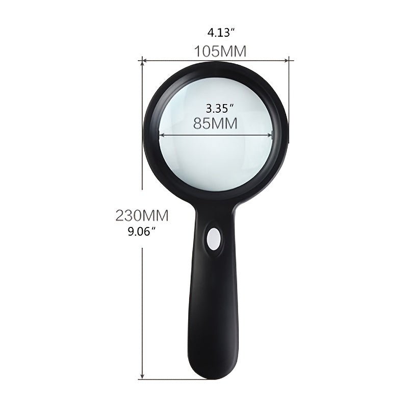 CLARILENS – 10X illuminated reading magnifier